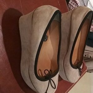 Platform slip on heels